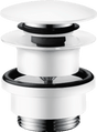 Hansgrohe Waste Set Brass Push - open For Basin And Bidet Mixers - Matt White - 50100700 - TAP 'N' SHOWER