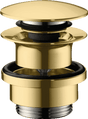 Hansgrohe Waste Set Brass Push - open For Basin And Bidet Mixers - Polished Gold - optic - 50100990 - TAP 'N' SHOWER