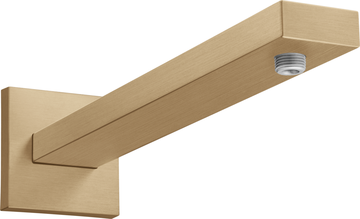 Hansgrohe Shower Arm E 390 mm With Rectangular Shaft - Brushed Bronze - 27694140 - TAP 'N' SHOWER
