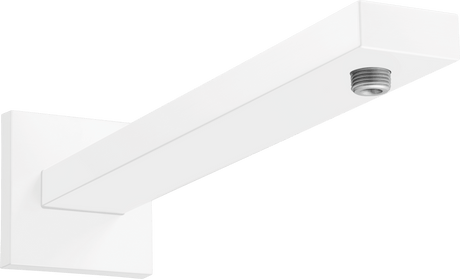 Hansgrohe Shower Arm E 390 mm With Rectangular Shaft - Matt White - 27694700 - TAP 'N' SHOWER