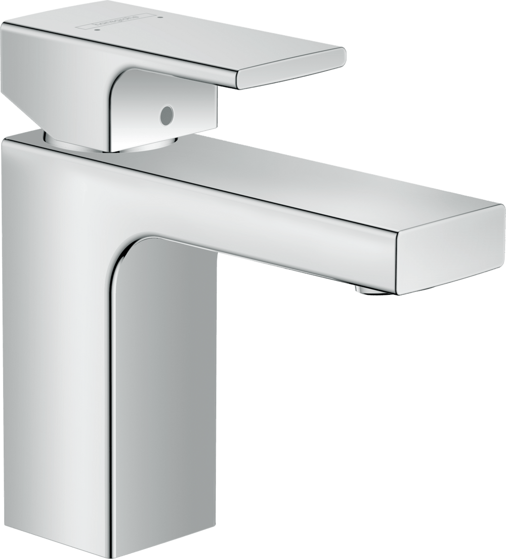 Hansgrohe Vernis Shape Single Lever Basin Mixer 100 with Metal Pop - up Waste Set - Chrome - 71568000 - TAP 'N' SHOWER
