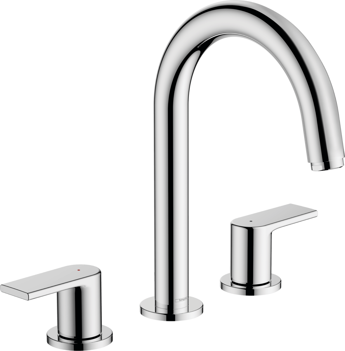 Hansgrohe Vernis Shape 3 - hole Basin Mixer with Pop - up Waste Set - Chrome - 71563000 - TAP 'N' SHOWER