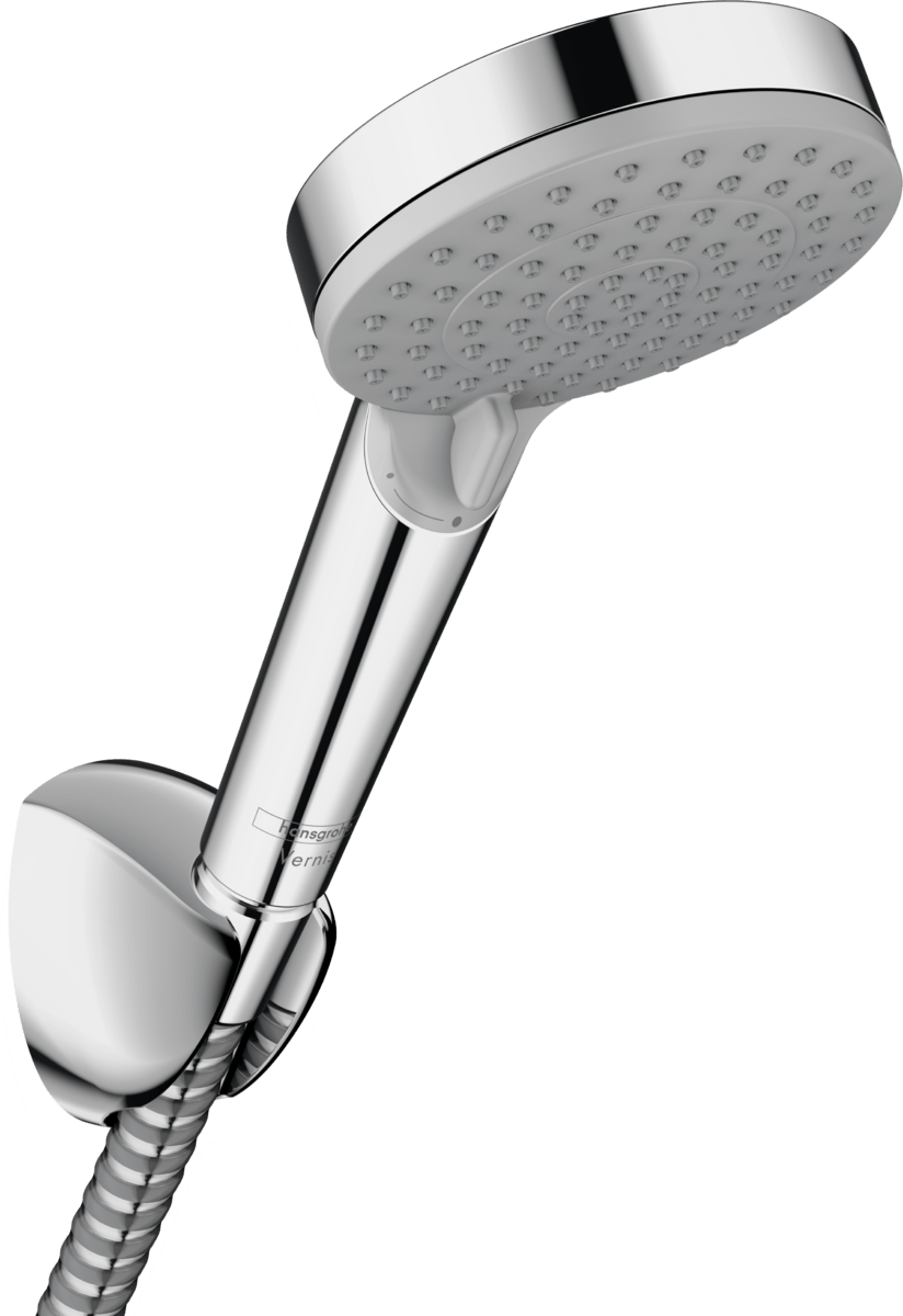 Hansgrohe Vernis Blend Shower Holder Set 100 Vario EcoSmart With Shower Hose 1600mm - Chrome - 26278000 - TAP 'N' SHOWER