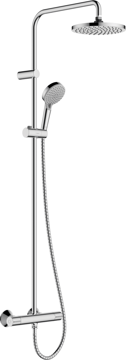 Hansgrohe Vernis Blend Showerpipe 200 1jet With Thermostat - Chrome - 26276000 - TAP 'N' SHOWER