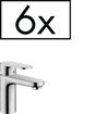 Hansgrohe Vernis Blend Single Lever Basin Mixer 70 with Pop - up Waste Set Project Pack (6 Pcs.) - Chrome - 71587000 - TAP 'N' SHOWER