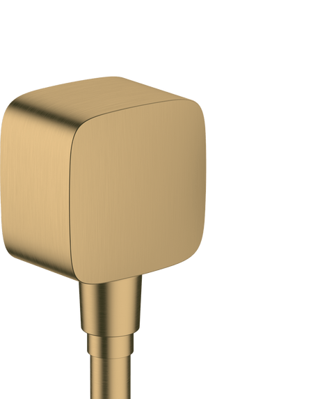 Hansgrohe Fixfit Wall Outlet With Non - return Valve - Brushed Bronze - 26457140 - TAP 'N' SHOWER
