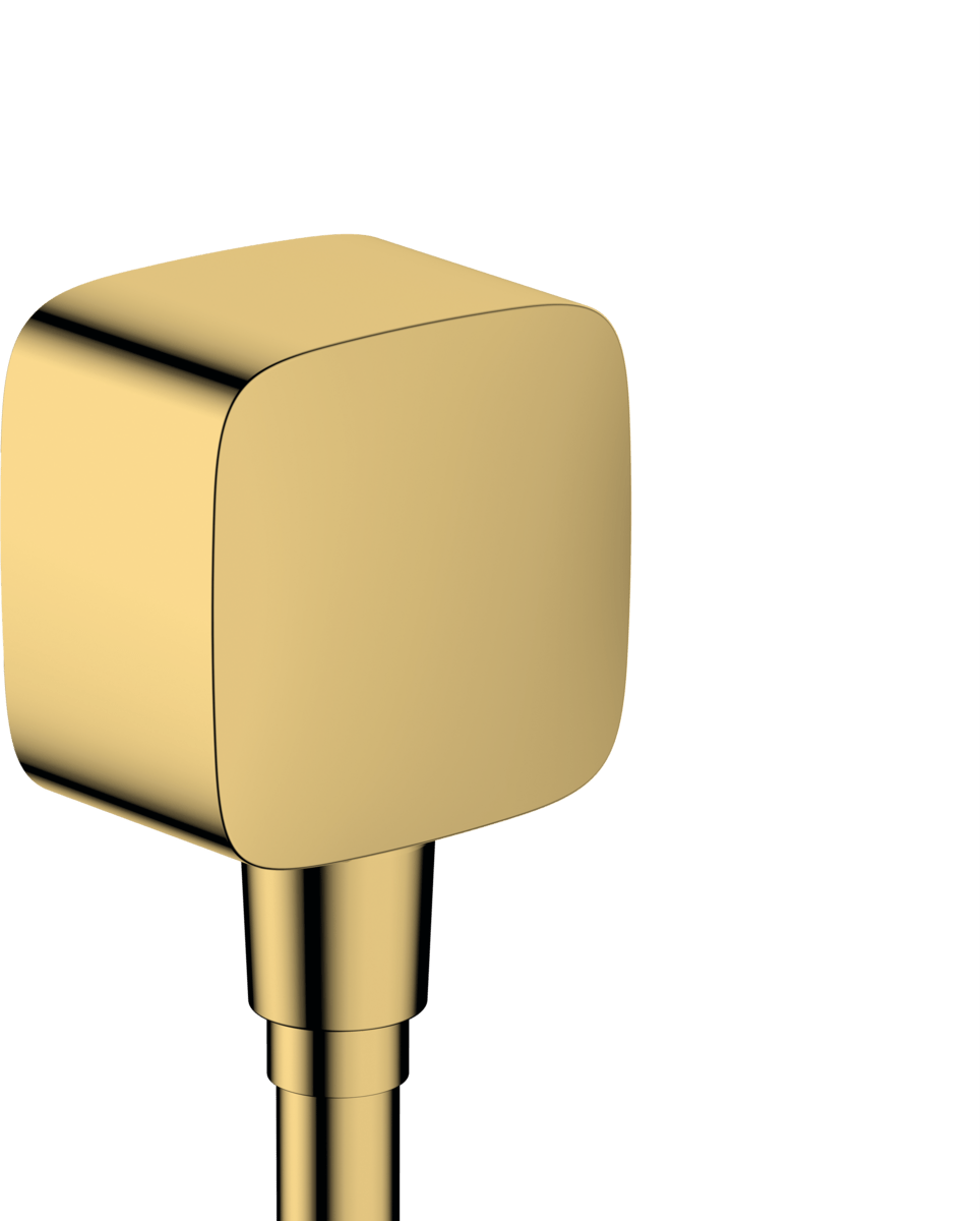 Hansgrohe Fixfit Wall Outlet With Non - return Valve - Polished Gold - optic - 26457990 - TAP 'N' SHOWER