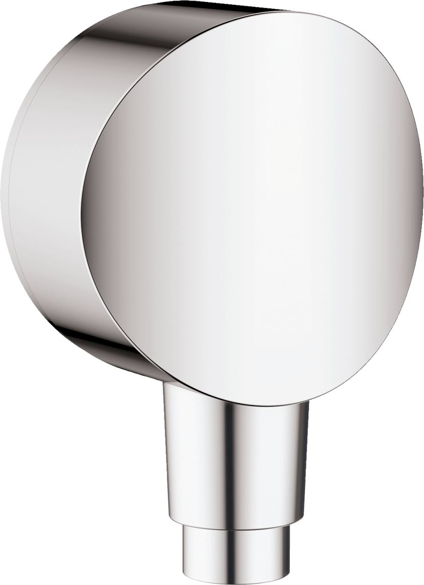 Hansgrohe FixFit Wall Outlet S With Non - return Valve And Synthetic Joint - Chrome - 26453000 - TAP 'N' SHOWER