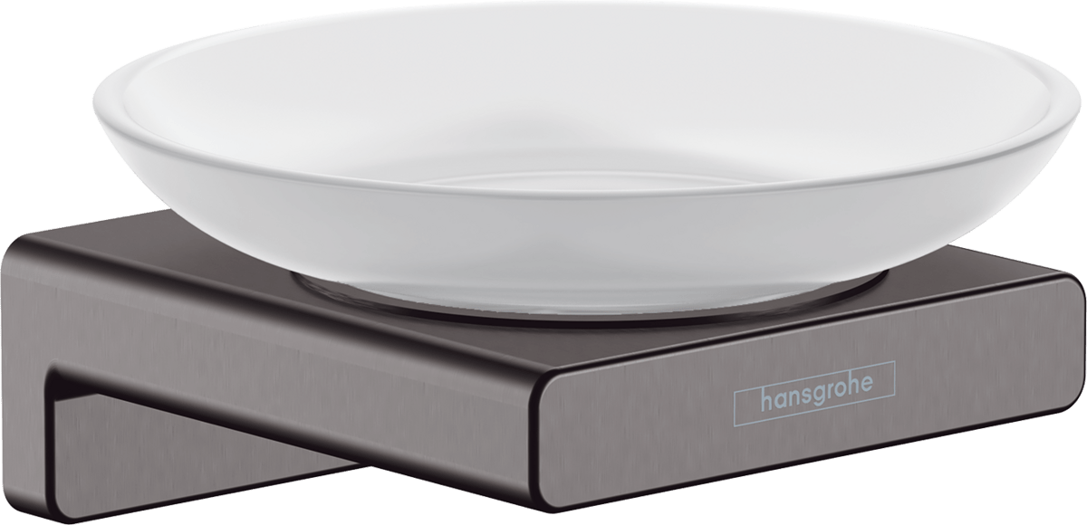 Hansgrohe AddStoris Soap Dish - Brushed Black Chrome - 41746340 - TAP 'N' SHOWER