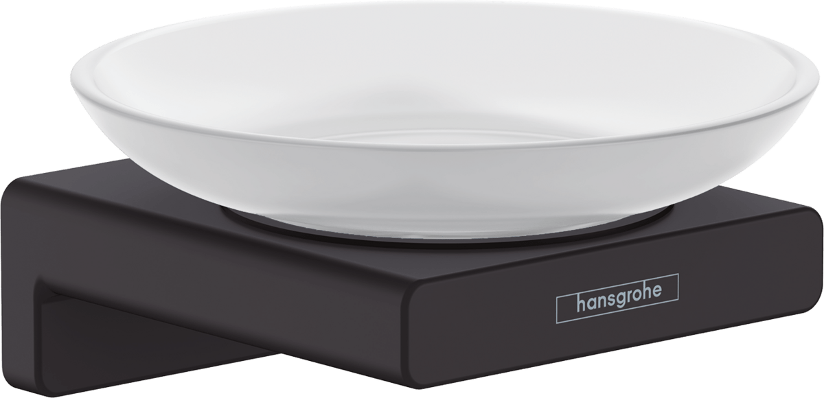 Hansgrohe AddStoris Soap Dish - Matt Black - 41746670 - TAP 'N' SHOWER