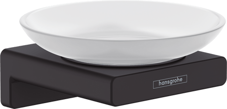 Hansgrohe AddStoris Soap Dish - Matt Black - 41746670 - TAP 'N' SHOWER