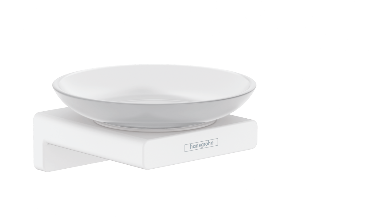 Hansgrohe AddStoris Soap Dish - Matt White - 41746700 - TAP 'N' SHOWER