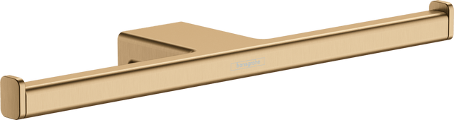 Hansgrohe AddStoris Double Roll Holder - Brushed Bronze - 41748140 - TAP 'N' SHOWER