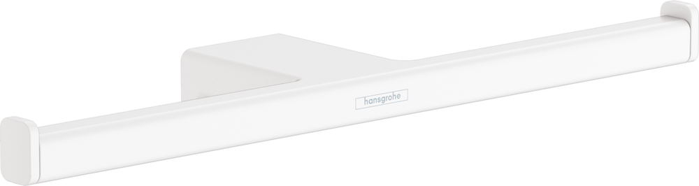Hansgrohe AddStoris Double Roll Holder - Matt White - 41748700 - TAP 'N' SHOWER