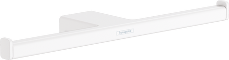 Hansgrohe AddStoris Double Roll Holder - Matt White - 41748700 - TAP 'N' SHOWER