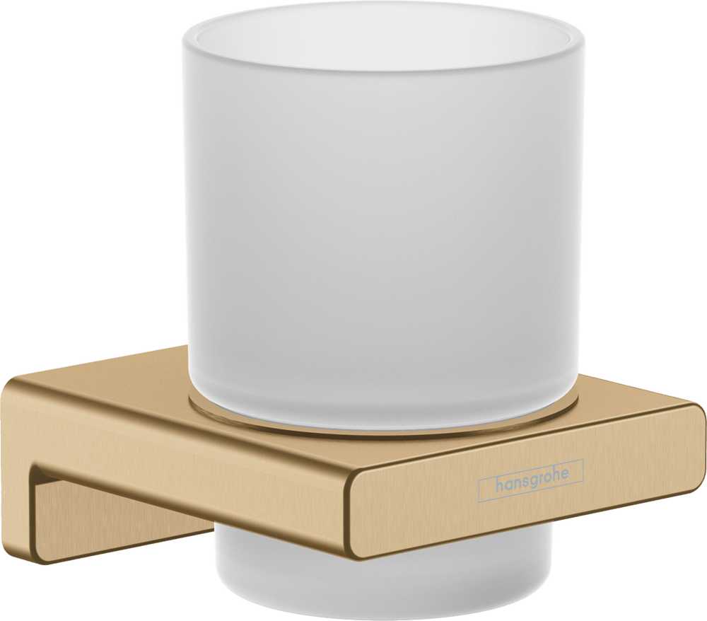 Hansgrohe AddStoris ToothBrush Tumbler - Brushed Bronze - 41749140 - TAP 'N' SHOWER