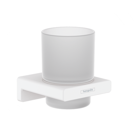 Hansgrohe AddStoris ToothBrush Tumbler - Matt White - 41749700 - TAP 'N' SHOWER