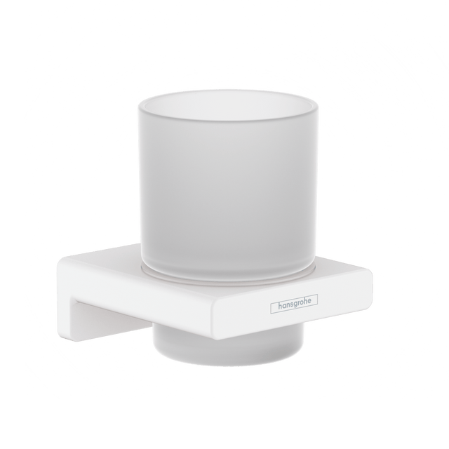 Hansgrohe AddStoris ToothBrush Tumbler - Matt White - 41749700 - TAP 'N' SHOWER