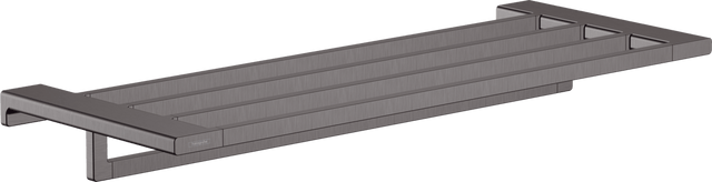 Hansgrohe AddStoris Towel Rack with Towel Holder - Brushed Black Chrome - 41751340 - TAP 'N' SHOWER