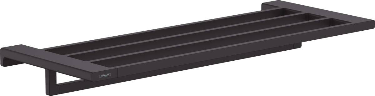 Hansgrohe AddStoris Towel Rack with Towel Holder - Matt Black - 41751670 - TAP 'N' SHOWER