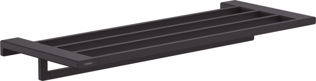 Hansgrohe AddStoris Towel Rack with Towel Holder - Matt Black - 41751670 - TAP 'N' SHOWER