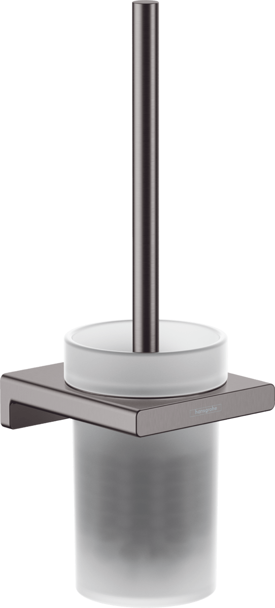 Hansgrohe Addstoris Toilet Brush Holder Wall - mounted - Brushed Black Chrome - 41752340 - TAP 'N' SHOWER
