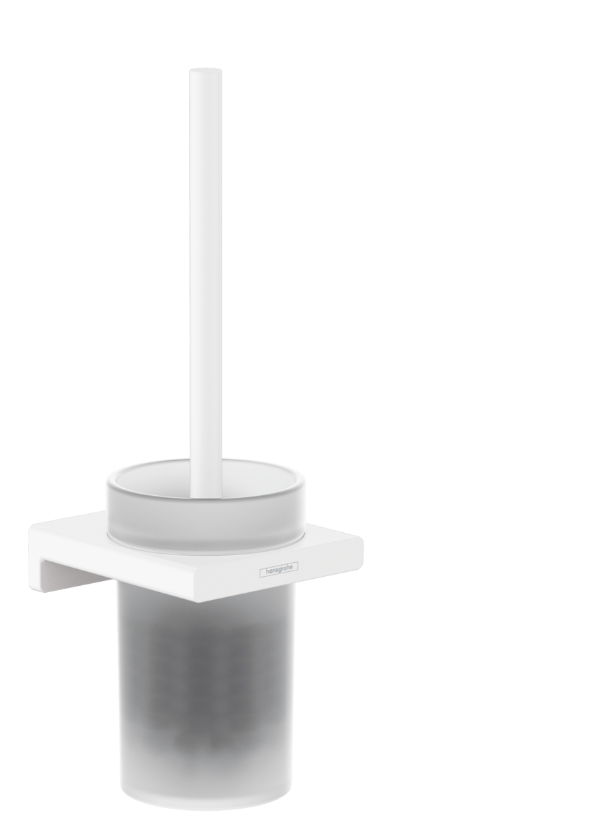 Hansgrohe Addstoris Toilet Brush Holder Wall - mounted - Matt White - 41752700 - TAP 'N' SHOWER
