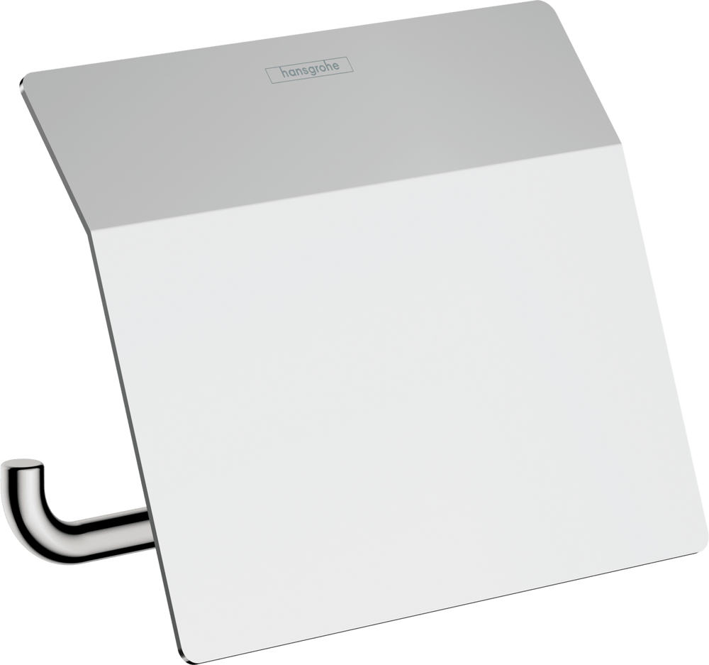 Hansgrohe Addstoris Roll Holder With Cover - Chrome - 41753000 - TAP 'N' SHOWER