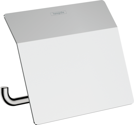 Hansgrohe Addstoris Roll Holder With Cover - Chrome - 41753000 - TAP 'N' SHOWER