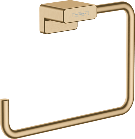 Hansgrohe Addstoris Towel Ring - Brushed Bronze - 41754140 - TAP 'N' SHOWER