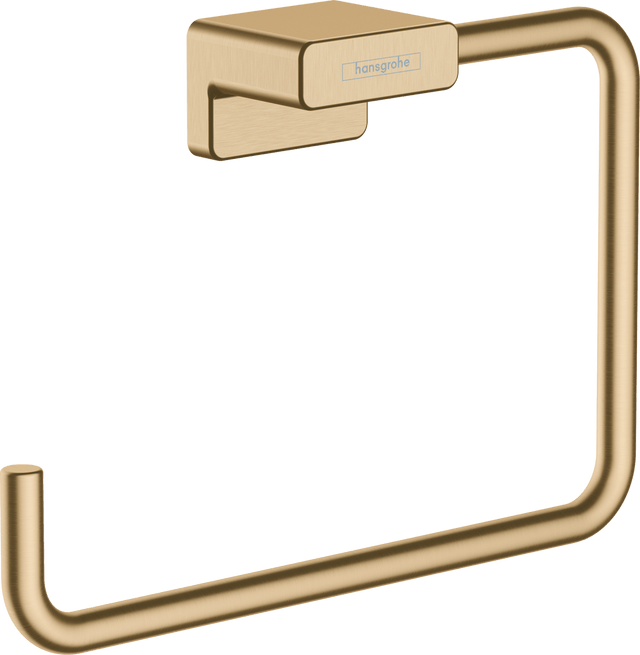 Hansgrohe Addstoris Towel Ring - Brushed Bronze - 41754140 - TAP 'N' SHOWER