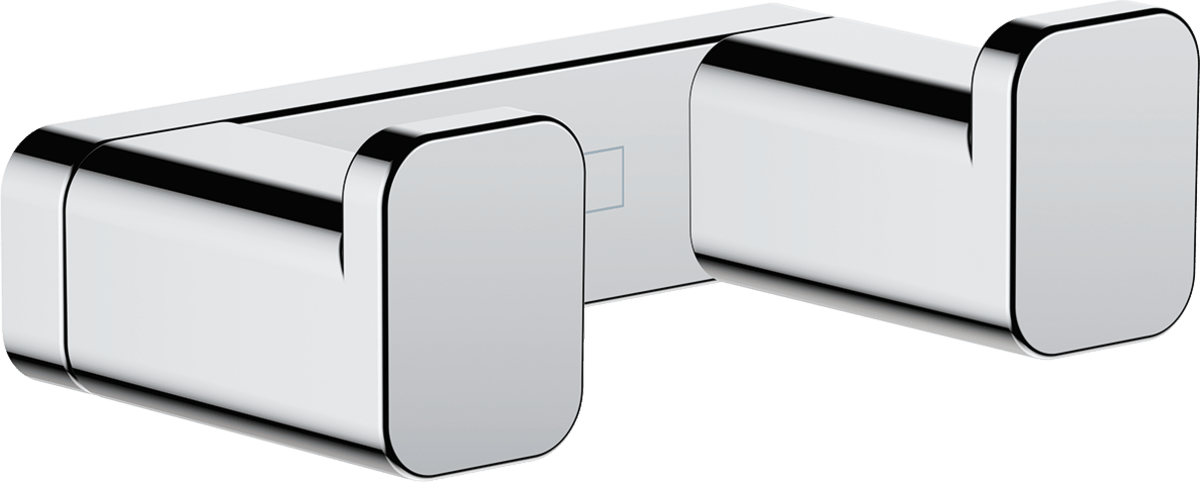Hansgrohe Addstoris Towel Hook Double - Chrome - 41755000 - TAP 'N' SHOWER