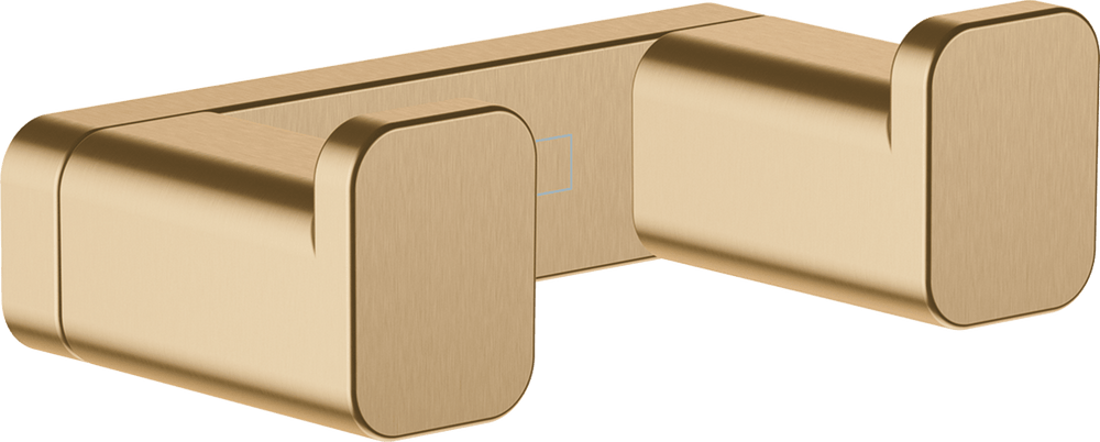 Hansgrohe Addstoris Towel Hook Double - Brushed Bronze - 41755140 - TAP 'N' SHOWER