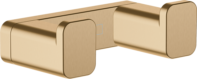 Hansgrohe Addstoris Towel Hook Double - Brushed Bronze - 41755140 - TAP 'N' SHOWER