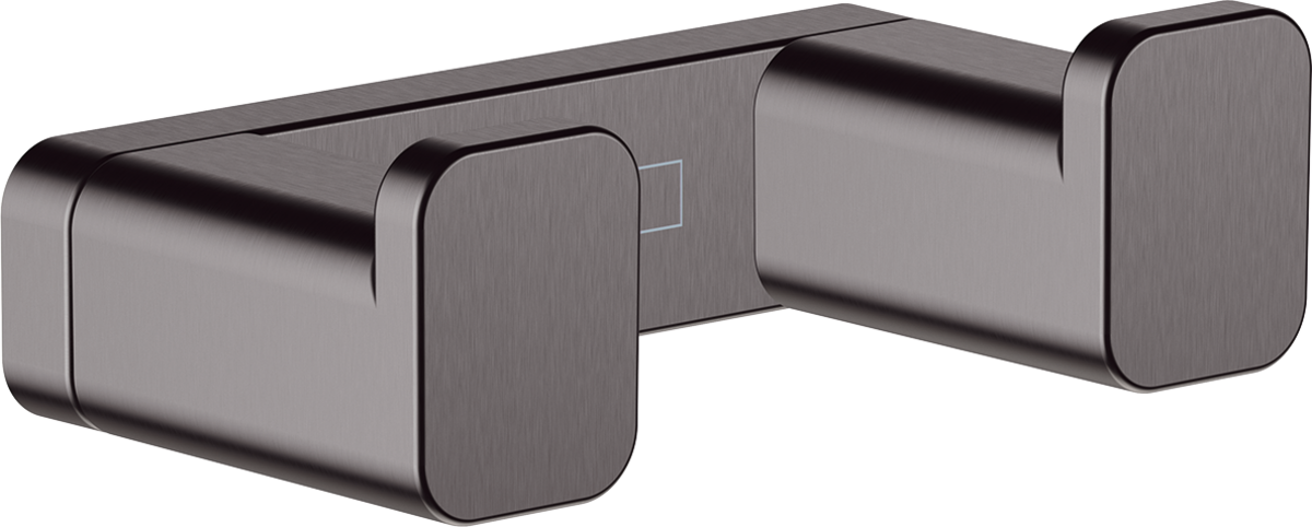 Hansgrohe Addstoris Towel Hook Double - Brushed Black Chrome - 41755340