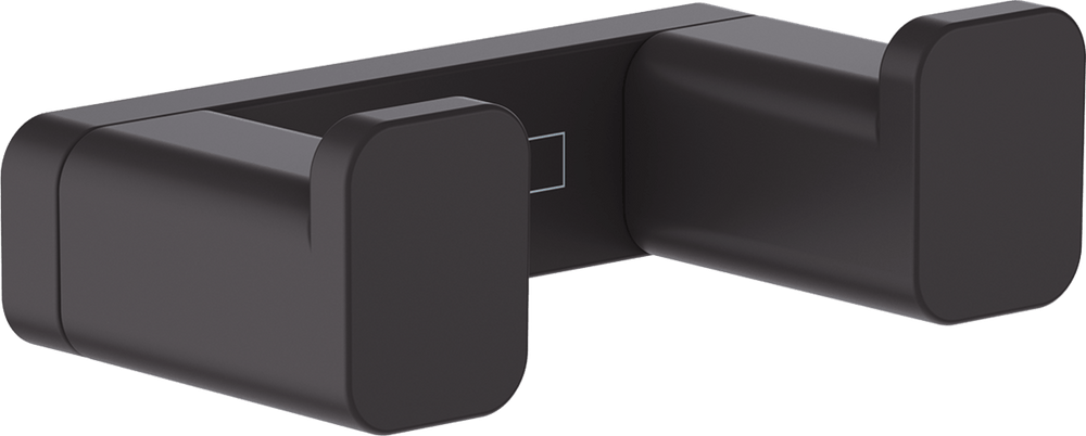 Hansgrohe Addstoris Towel Hook Double - Matt Black - 41755670 - TAP 'N' SHOWER
