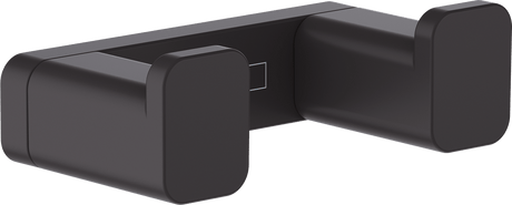 Hansgrohe Addstoris Towel Hook Double - Matt Black - 41755670 - TAP 'N' SHOWER