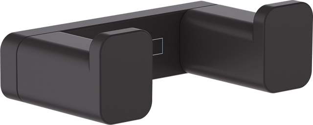 Hansgrohe Addstoris Towel Hook Double - Matt Black - 41755670 - TAP 'N' SHOWER
