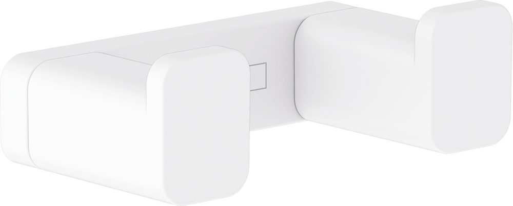 Hansgrohe Addstoris Towel Hook Double - Matt White - 41755700 - TAP 'N' SHOWER
