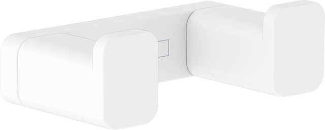 Hansgrohe Addstoris Towel Hook Double - Matt White - 41755700 - TAP 'N' SHOWER