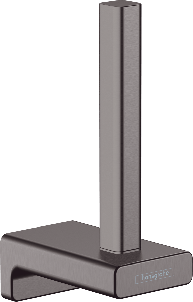Hansgrohe AddStoris Spare Roll Holder - Brushed Black Chrome - 41756340 - TAP 'N' SHOWER