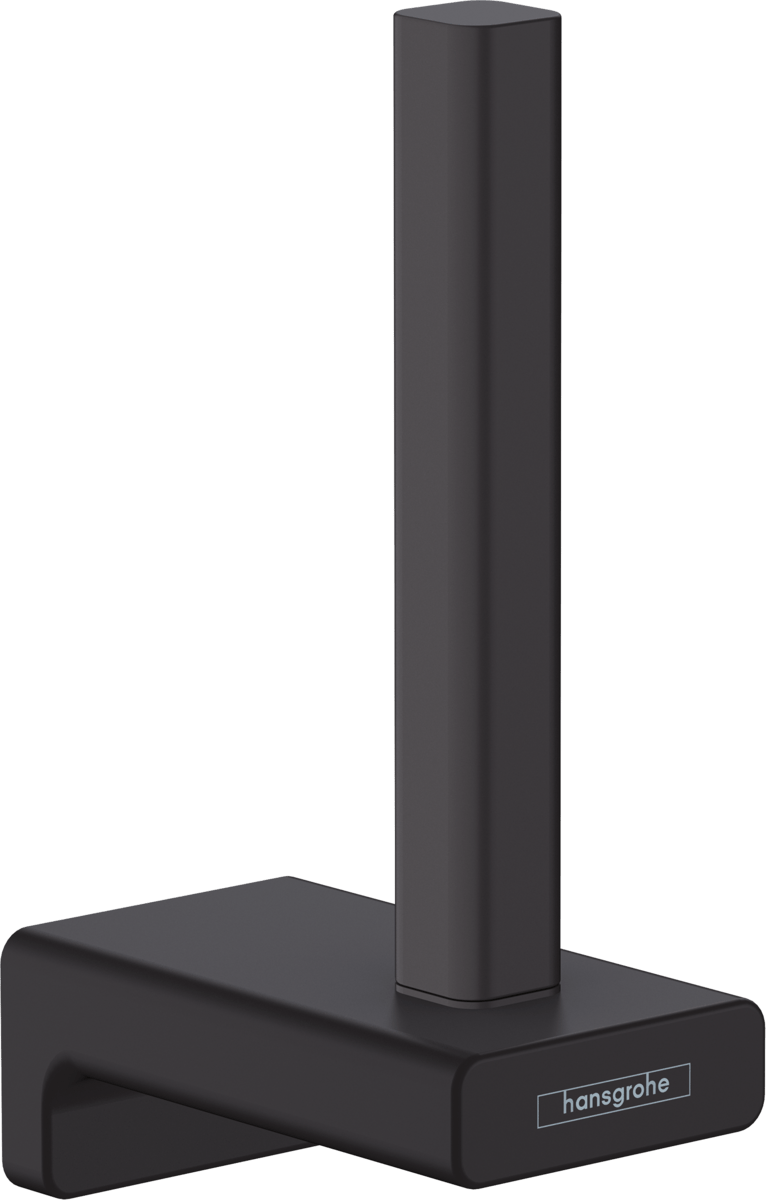 Hansgrohe AddStoris Spare Roll Holder - Matt Black - 41756670 - TAP 'N' SHOWER