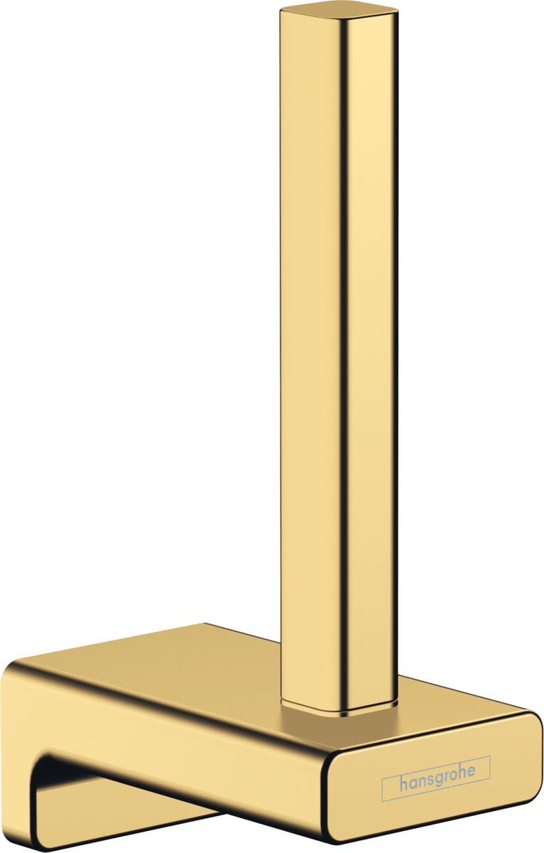 Hansgrohe AddStoris Spare Roll Holder - Polished Gold Optic - 41756990 - TAP 'N' SHOWER