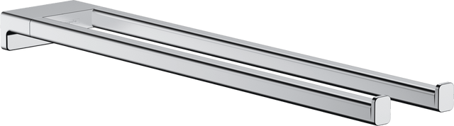 Hansgrohe AddStoris Twin - Handle Towel Holder - Chrome - 41770000 - TAP 'N' SHOWER
