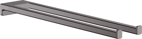 Hansgrohe AddStoris Twin - Handle Towel Holder - Brushed Black Chrome - 41770340 - TAP 'N' SHOWER
