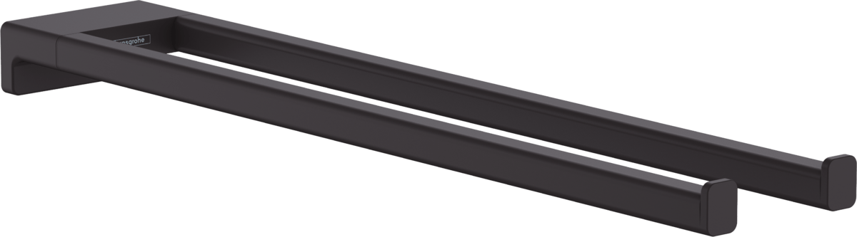 Hansgrohe AddStoris Twin - Handle Towel Holder - Matt Black - 41770670 - TAP 'N' SHOWER