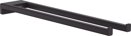 Hansgrohe AddStoris Twin - Handle Towel Holder - Matt Black - 41770670 - TAP 'N' SHOWER