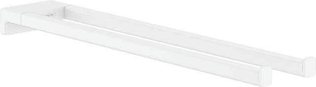 Hansgrohe AddStoris Twin - Handle Towel Holder - Matt White - 41770700 - TAP 'N' SHOWER