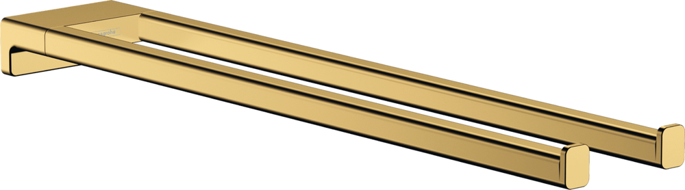 Hansgrohe AddStoris Twin - Handle Towel Holder - Polished Gold Optic - 41770990 - TAP 'N' SHOWER