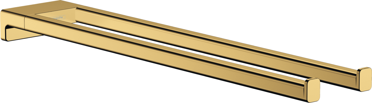 Hansgrohe AddStoris Twin - Handle Towel Holder - Polished Gold Optic - 41770990 - TAP 'N' SHOWER